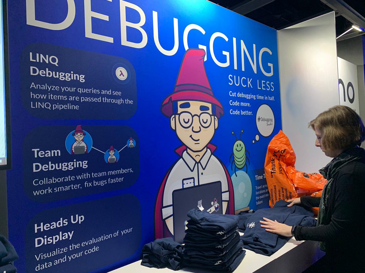 oz_code's tweet image. We&apos;re ready to meet you with all the #OzCode goodies at #Build2019. Come by our booth (#208) and get your #DebuggingSucks T-shirt and more :)