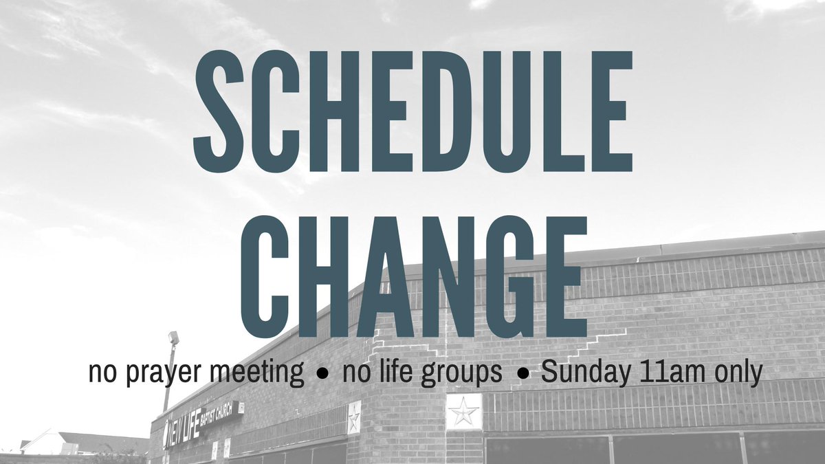 NewLifeBC's tweet image. Summer Schedule launches this week! 
* No Tuesday morning prayer or Lifegroups and we will only have the 11am service *