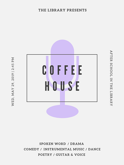 mctavish_h's tweet image. @CardinalLegerSS Attention artists of all mediums interested in performing at this semester&apos;s Coffee House, stop by the library soon and sign up! We can&apos;t wait for your talent! #LegerCoffeeHouse #LancerLearning