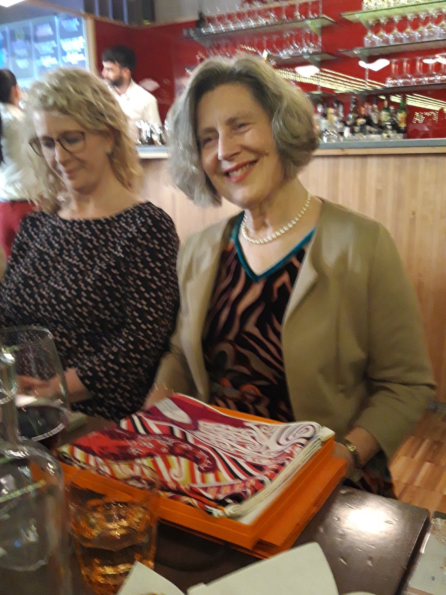 Dr. Emma Stokes (@ekstokes) on Twitter photo @WCPT1951 board & staff got to say thank you to the wonderful <a href="/MargotSkinner1/">Margot Skinner</a> this evening. Margot finishes her term as VP at the close of Congress. Her commitment & service to the #GlobalPT community is remarkable. Happily she'll continue as a member of one of WCPT's committees. @WCPT1951 board & staff got to say thank you to the wonderful <a href="/MargotSkinner1/">Margot Skinner</a> this evening. Margot finishes her term as VP at the close of Congress. Her commitment & service to the #GlobalPT community is remarkable. Happily she'll continue as a member of one of WCPT's committees.