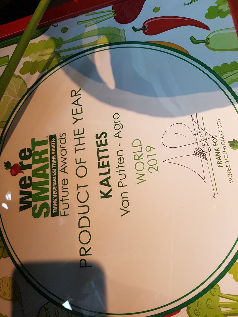 VOFvPutten's tweet image. Winnaar 'product of the year'  van 'were Smart Future award'. Wat een mooie bevestiging en aanmoediging van een prachtige nieuwe groente! #weresmartfutureaward #weresmartworld #Kalettes #vegetable #green