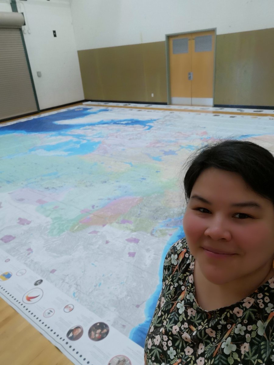 shermacrae's tweet photo. Unpacking the Indigenous Peoples Atlas of Canada at my next school. I am so lucky that I get to travel in my district sharing this amazing resource with students K-12 #indigenouspeoplesatlasofcanada @SD63Indigenous @sd63schools https://t.co/CWM1hnaMCl