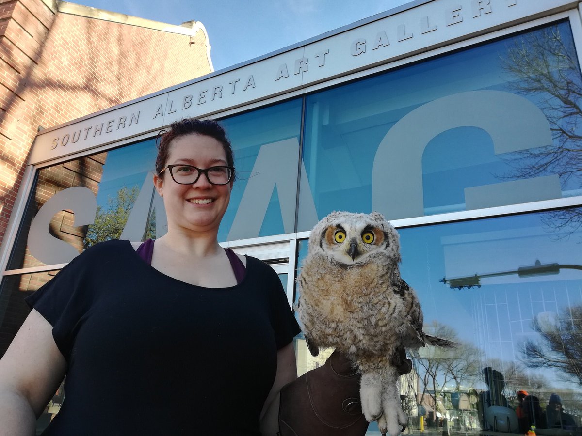 Monday morning gallery visitor! #yql #lethbridge