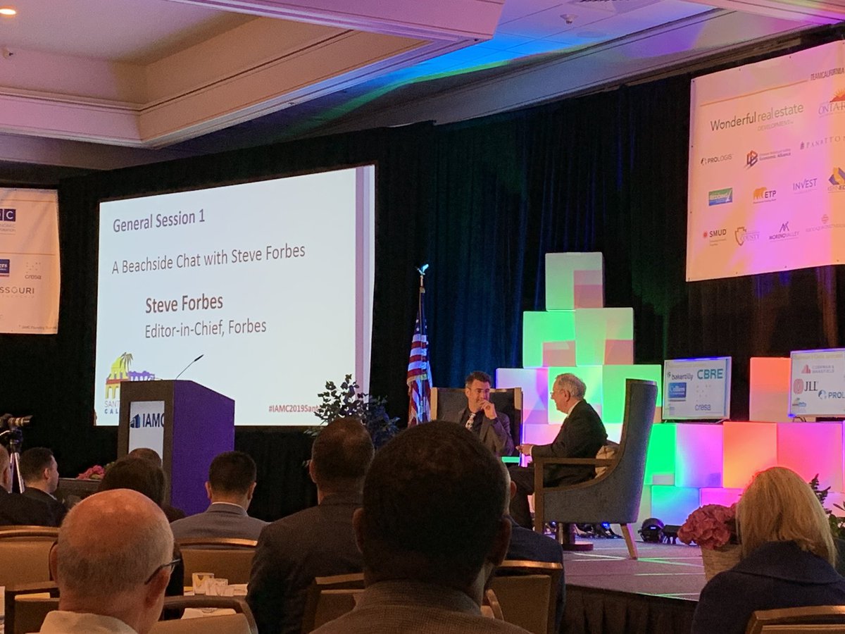 BarbHarb's tweet photo. A Beachside Chat w/Steve Forbes #IAMC2018SantaBarbara https://t.co/23nWZn3PgK