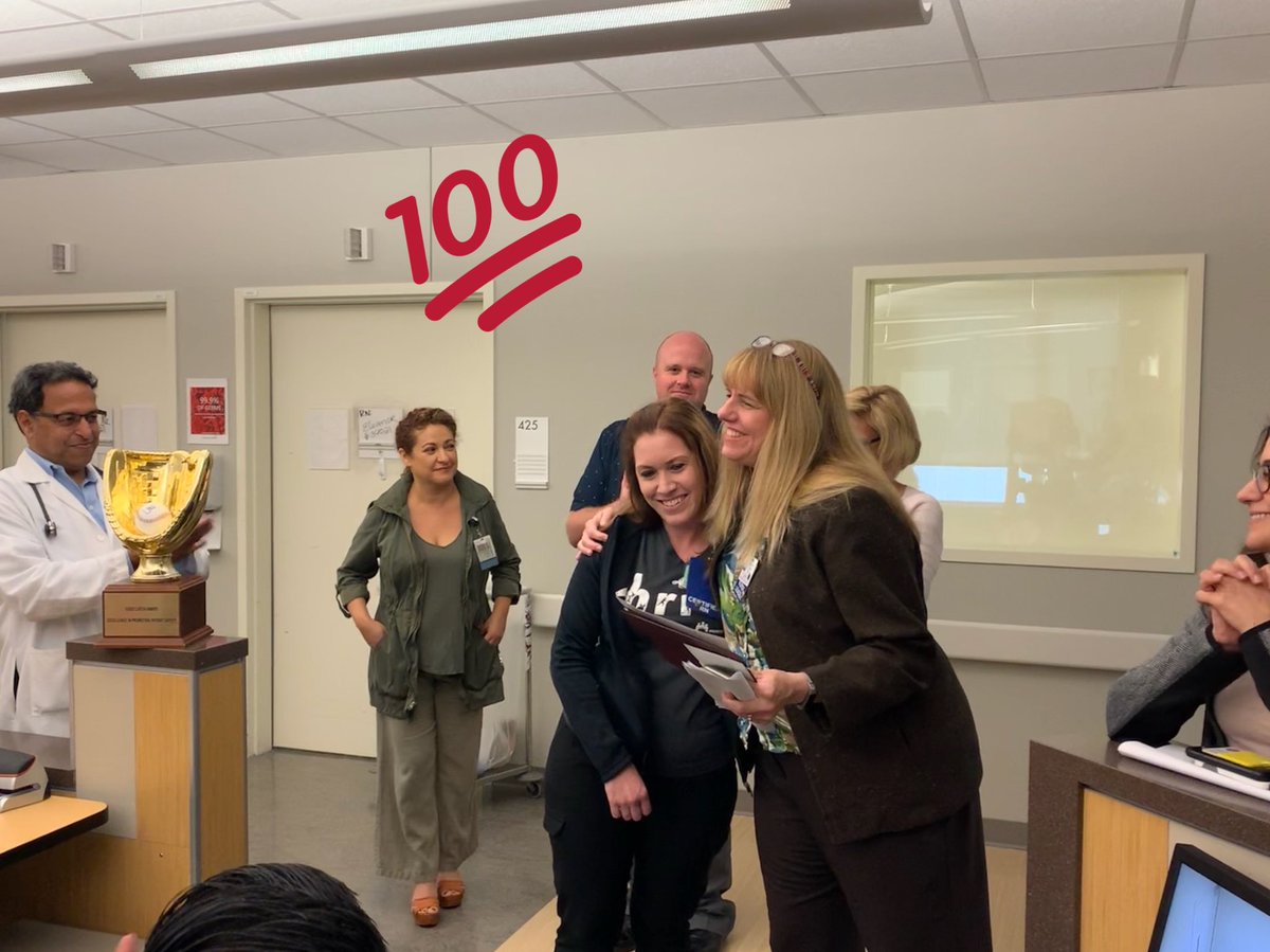QualityKidDOc's tweet photo. Happy Nurses Week to those critical RNs who keep our patients safe and our hospitals running. Appreciate the partnership ALWAYS. @KPSanBernardino honored one of our RNs and peds staff on the part they play in pt safety #goodcatchaward https://t.co/OnzY1SOcDb