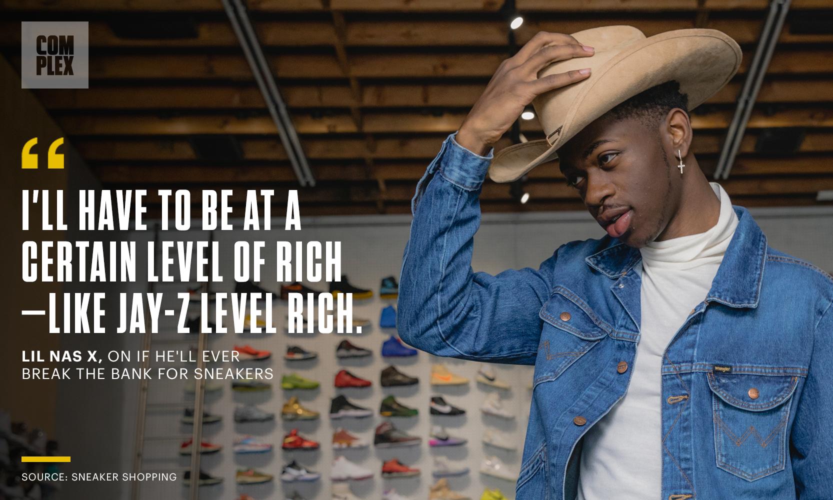 Lil nas x goes sneaker best sale shopping