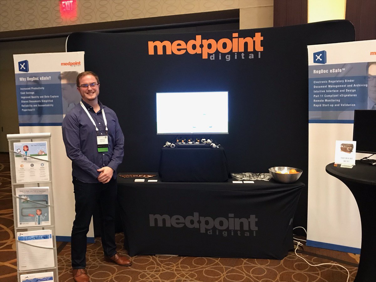 MedPointDigital's tweet photo. #MAGIEast Boston is in full swing! Stop by through-out the day to talk to the team about #eReg and making the switch from paper to paperless. https://t.co/jk9Lz1sb78