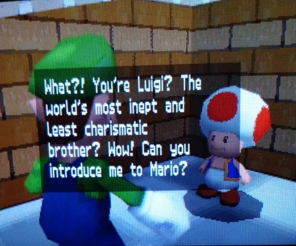 fairpointpod's tweet image. Damn, Toad.  Tell us how you really feel.
#SuperMarioBros #Luigi #Nintendo #Mario64