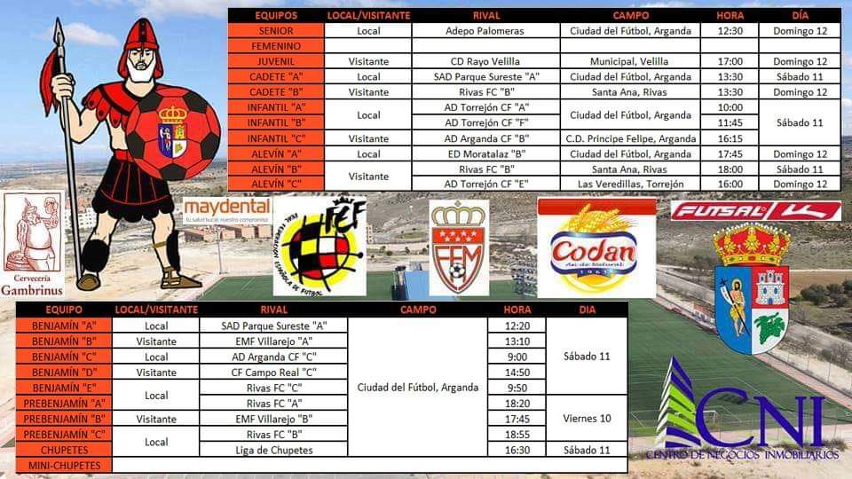 EFA_Futbol's tweet image. Horarios de nuestros equipos para este fin de semana ( 10 al 12 de Mayo), mucha suerte a todos y a por todas!!!! #EFArganda #VamosEscuela #Season1819 #RFFM