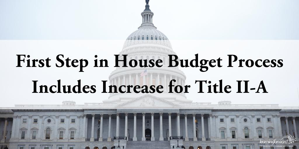LearningForward's tweet photo. Did you hear the good news? The newly constituted House Appropriations Subcommittee proposed a substantial &amp; much-needed increase in funding for #TitleIIA of the Every Student Succeeds Act, the largest federal program devoted to #K12 professional learning. https://t.co/UE47YzR7gq https://t.co/htXAb7jhRB