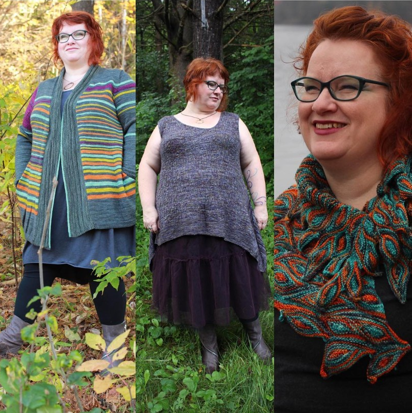 MyBodyModel's tweet photo. Our #knittingpattern prize sponsor for #sketchmystyle Week 1 is @indigodragonfly, a true beacon of #bodypositivity and #sizeinclusivity in the knitting community! Here are a couple of her recent #mybodymodel sketch designs and modeled design photos😍 #bodypositive #plussize https://t.co/YdgEdkmybf