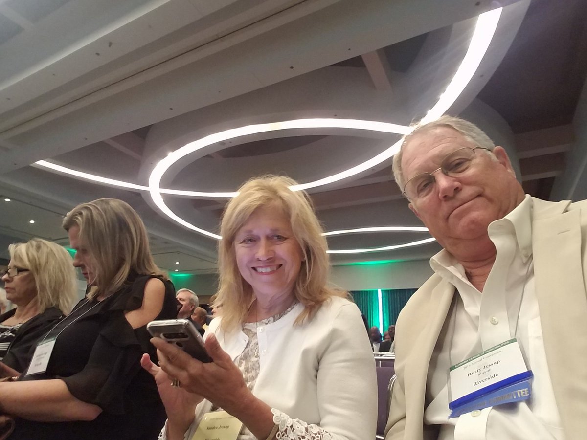 RustyJessup's tweet photo. Enjoying convention with the First Lady of Riverside! #ALMCon19 https://t.co/M8uVW2h9H7