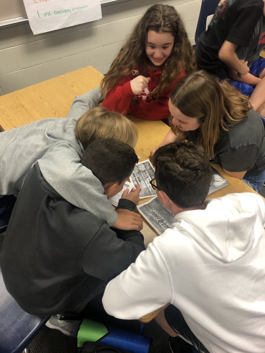 sreichard8ELA's tweet photo. Our @SVMSEagles are working hard to complete the Escape Room!! Critical thinking skills and a little review for MAP! #SWEETdeal #KeepReading #nextclue https://t.co/l6RbMATHn4
