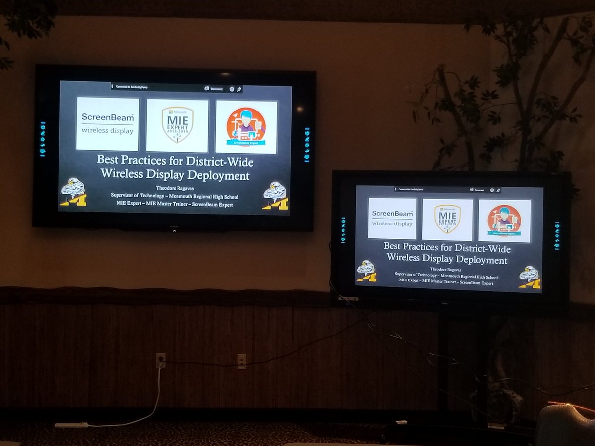 NJTechHour's tweet photo. Prepped and ready to go with @ScreenBeam and @NewlineIDEAMAX with #windows10 here at #BrainStormOH2019
@MicrosoftEDU https://t.co/jMfBIbYX3c