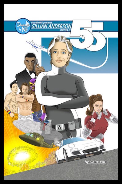 Our auction ends today! This 11” x 17” size full-color print on heavy card stock is the cover art for a soon to be released comic. It will be signed by Gillian Anderson. Bid at tinyurl.com/y4aw5oy5 <a href="/nfnetwork/">Neurofibromatosis Network</a> charity auction