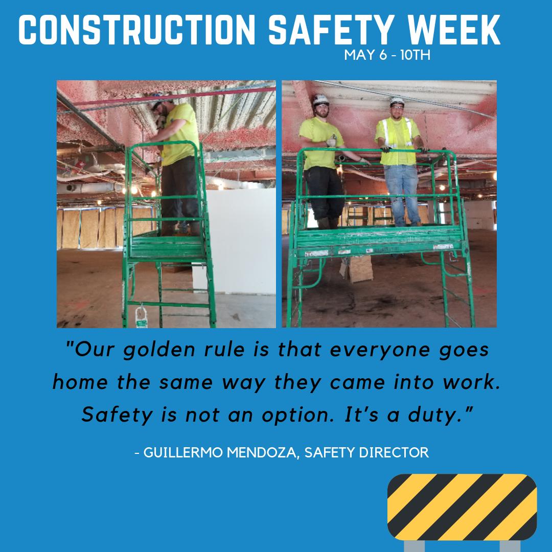 SNDMechanical's tweet photo. Happy Safety in Construction Week! All week we will be highlighting the Safety team at Shapiro & Duncan, as they share their thoughts on safety on the job site. #SafetyinConstructionWeek #OurPeopleDotheRightThing #SICW2019 https://t.co/8NxXuqD5Jo
