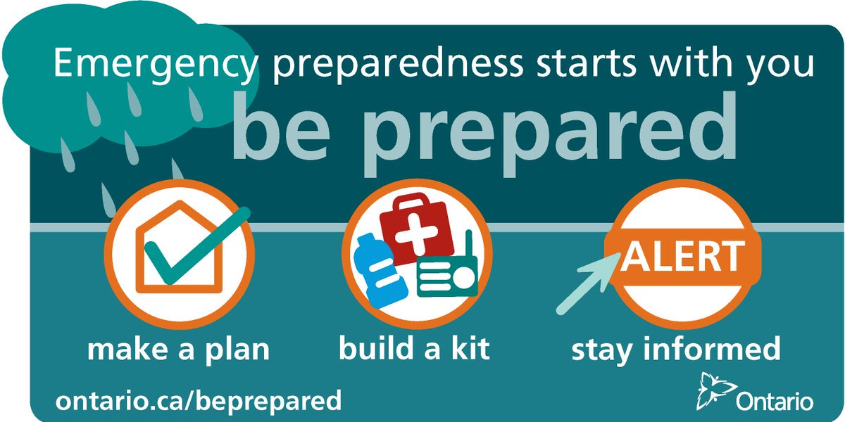 TayTownship's tweet photo. It’s Emergency Preparedness Week! Learn how to make an action plan, build an emergency survival kit, and stay informed at https://t.co/nPgFUZXhAJ. #EPweek2019 #ONready https://t.co/2cPrzCT71h