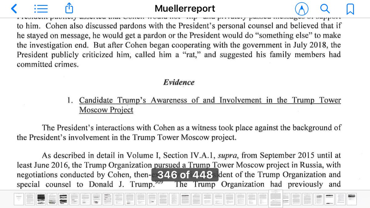 SCO REPORT: “The Thug Who Would Be King.” Final 100 pages reveal a president* with less class than a mob patsy, no code of omertà, still haunted by his competitor, psych walls closing in as he loses control of investigation.78. Cohen and a felon initiate Trump Tower Moscow deal
