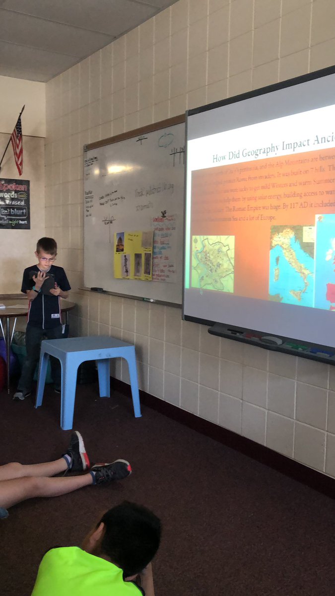 MrsBPanthers's tweet photo. When you have a student travel to Italy for a few weeks, he gets to step up and be teacher for the day during the ancient civilization unit! #everyoneisateacher #powerinpeers #SLPantherProud https://t.co/S7yOBO00u1
