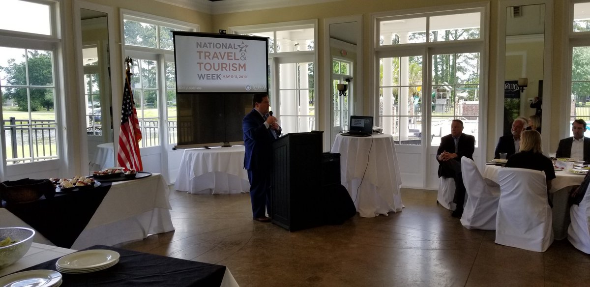 .@BillyNungesser says @LivParish lucky to have local officials who support tourism.

Nungesser is kicking off #NationalTourismWeek at Greystone in #denhamsprings

@LPNews1898 #GeauxLPN