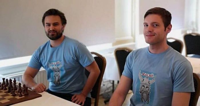 MalmoVikings's tweet photo. Balder (Jonathan Westerberg) and Oden (Drazen Dragicevic) represented the @MalmoVikings at the Alingsås anniversary tournament this weekend. Nice 4th place for the team and good to see them in action, with new team shirts! https://t.co/6Kmueep3EW