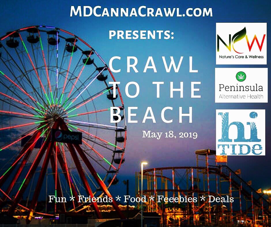 💥Crawl to the Beach - Maryland Canna Crawl 💥
       May 18, 2019 
      9:00am-9:00pm  
420nightlife.com/event/crawl-to… #cannabiscommunity #420friendly #medicalmarijuana  #vape #edibles #dabs #thccartridges #Marylandmmj #mmjpatients #medicalmarijuana #cannacrawl