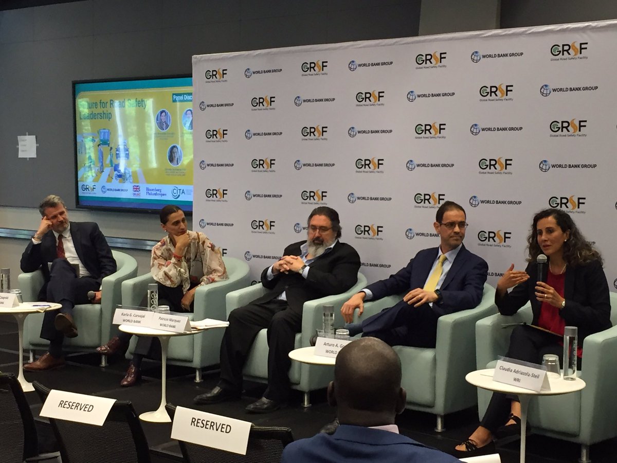 annabrays's tweet image. #RoadSafetyWeek discussion on leadership at the @WBG_Transport hosted by the Global Road Safety Facility...leaders need to make difficult calls, especially on speed limits, if they are serious about road safety @cadriazola @WRIRossCities
