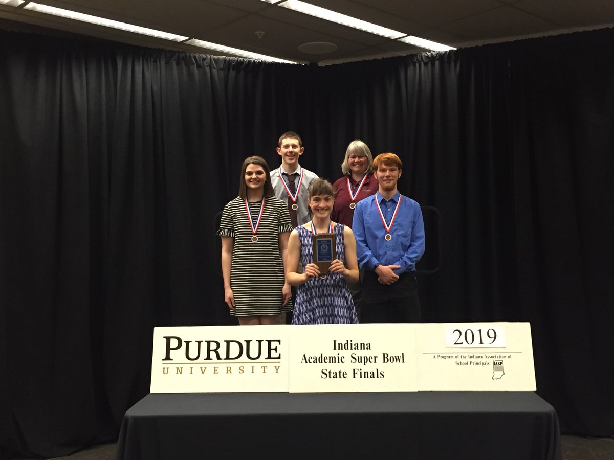 WinamacHigh's tweet photo. WCHS Math Super Bowl Third Place!  Way to go team! https://t.co/Ao5rek8sql