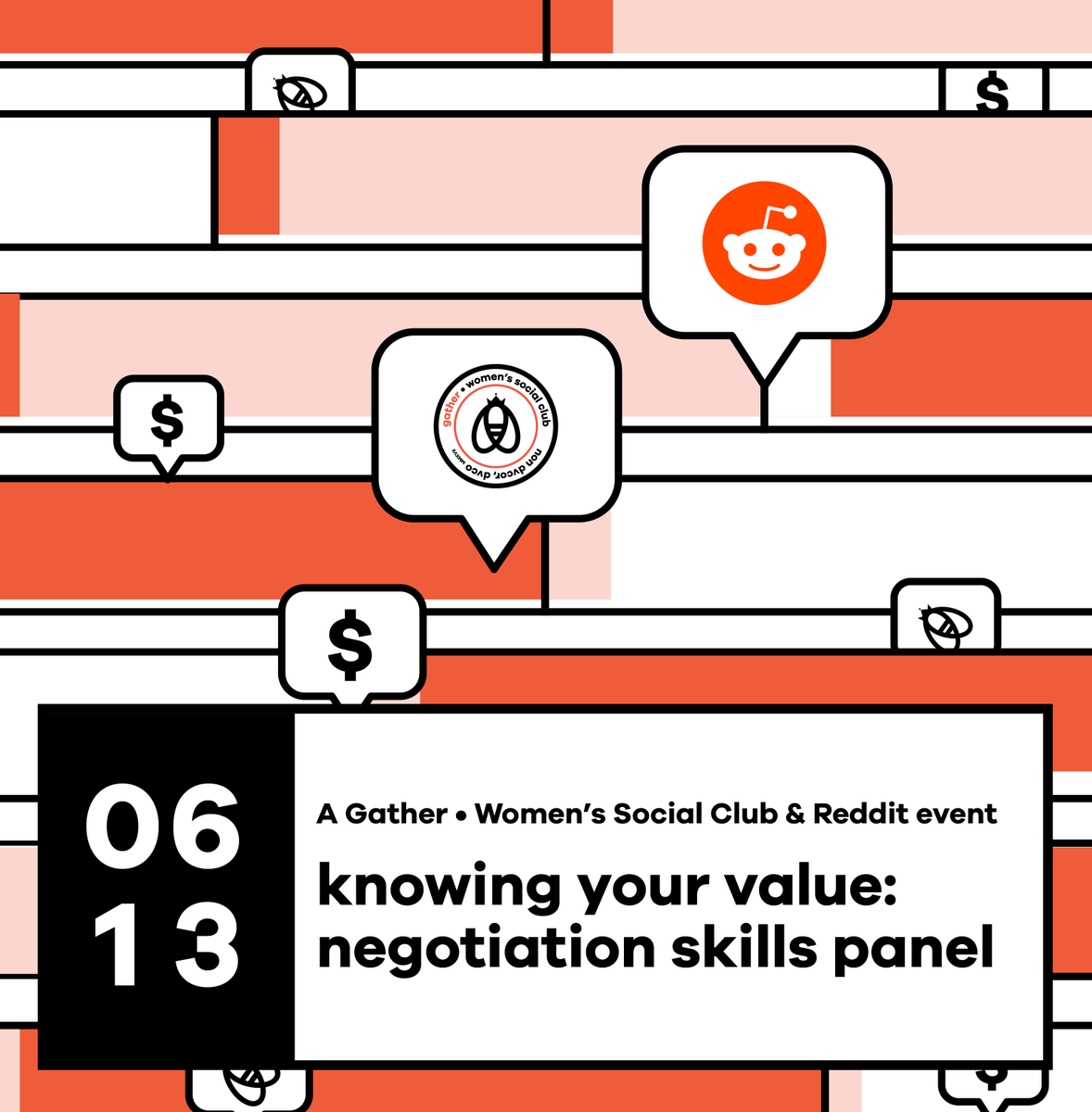 GatherBayArea's tweet photo. June 13. Enjoy an evening of networking &amp; discussion at this special event, "Knowing Your Value: A Negotiation Skills Panel. Hosted by @reddit." Chat with @mmeckf of @observablehq, Alexandra Riccomini of Reddit &amp; Rachel Fischbein of @fashionincsf https://t.co/OjxK8k8DXn #gathersc https://t.co/HLFNgUcruK