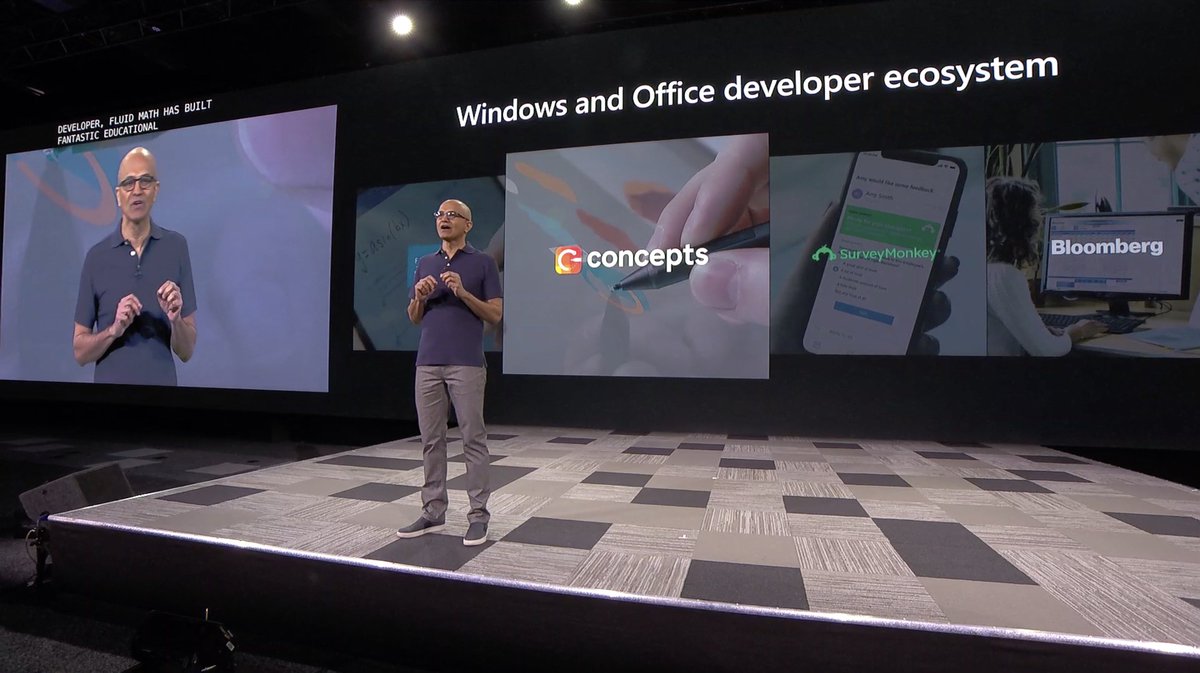 ConceptsApp's tweet photo. We're excited to be building the future of design with Microsoft at #MSBuild. Thank you @satyanadella and @WindowsInk for the opportunity to grow and encourage creativity. https://t.co/B8Aein1svK