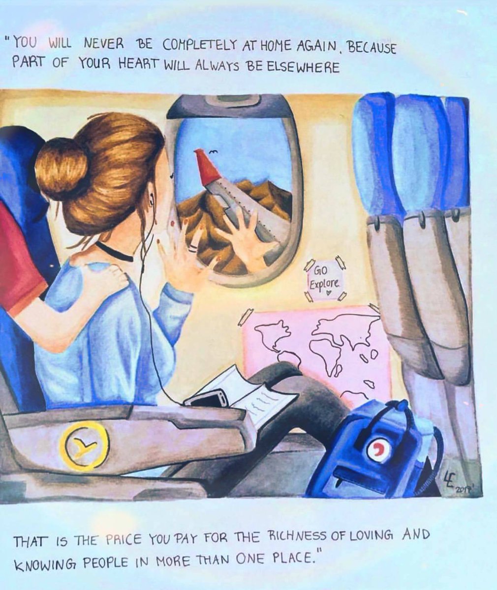 "...a part of your heart will always be elsewhere..."