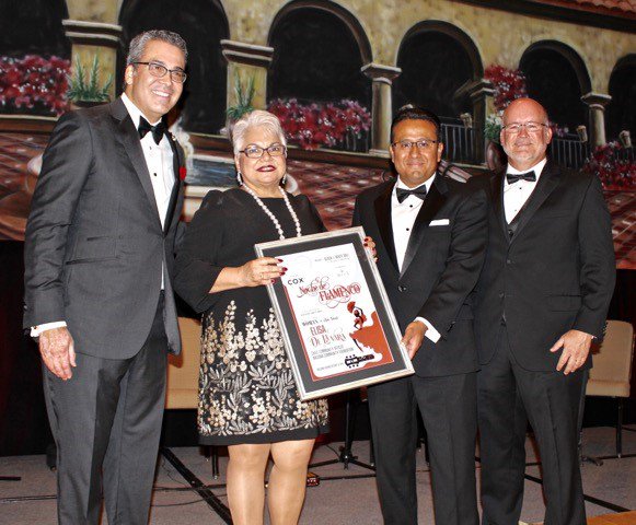 AZFoundation's tweet photo. Congratulations to ACF Chief Community Officer Elisa de la Vara, who was named the Woman of the Year by @azhcc #AZHCCBall https://t.co/Kpq7Z349kx