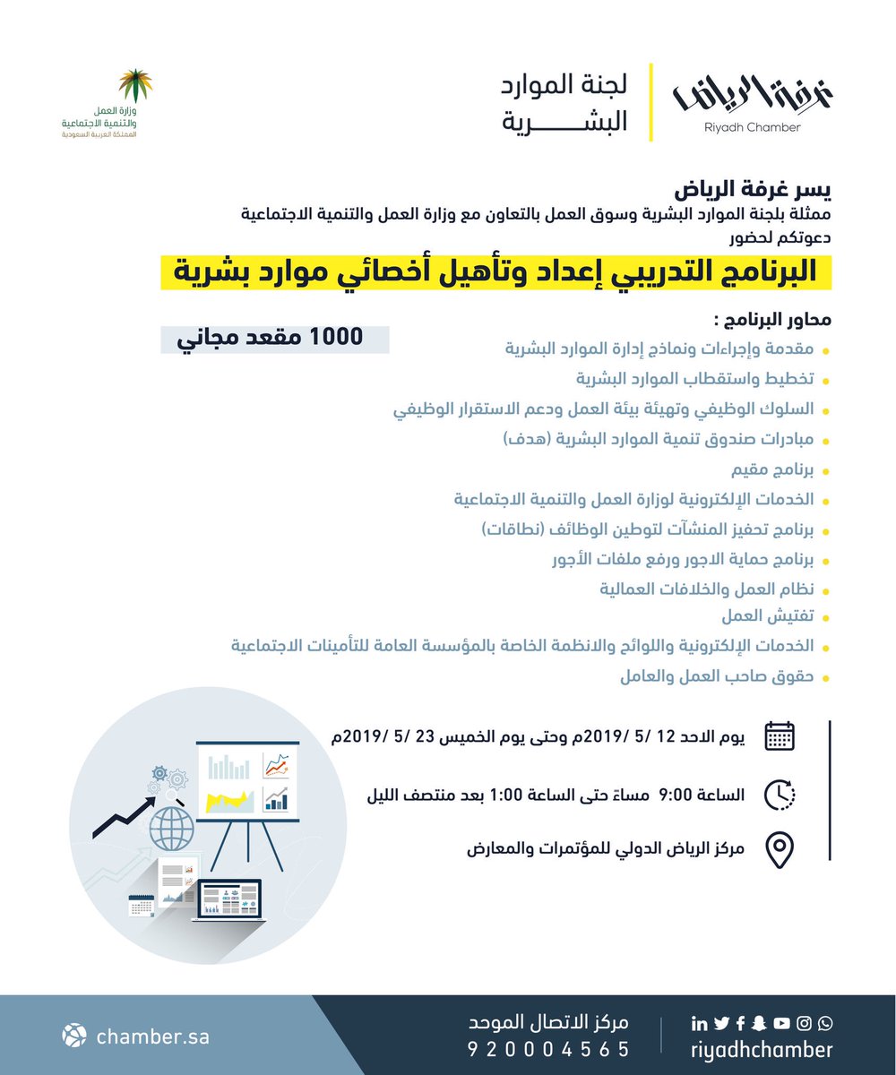 ââ#Ø¯Ø¹ÙØ©
1000Ù
ÙØ¹Ø¯ Ù
جاÙÙ ÙØØ¶ÙØ± Ø¨Ø±ÙØ§Ù
ج إعداد ÙØªØ£ÙÙ٠أخصائ٠Ù
ÙØ§Ø±Ø¯ Ø¨Ø´Ø±ÙØ© ÙØ§ÙØ°Ù ØªØ¹ÙØ¯Ù â#ØºØ±ÙØ©_Ø§ÙØ±Ùاض Ù
Ù
Ø«ÙØ© Ø¨ÙØ¬ÙØ© اÙÙ
ÙØ§Ø±Ø¯ Ø§ÙØ¨Ø´Ø±ÙØ© ÙØ³ÙÙ Ø§ÙØ¹Ù
Ù Ø¨Ø§ÙØªØ¹Ø§ÙÙ Ù
ع ÙØ²Ø§Ø±Ø© Ø§ÙØ¹Ù
Ù ÙØ§ÙتÙÙ
ÙØ© Ø§ÙØ§Ø¬ØªÙ
Ø§Ø¹ÙØ© ÙÙØ¨Ø§ØØ«Ù٠ع٠عÙ
Ù Ù
Ù Ø§ÙØ¬ÙسÙÙ
Ø§ÙØªØ³Ø¬Ù٠عبر Ø§ÙØ±Ø§Ø¨Ø·: https://t.co/W1zMirBwanâ https://t.co/9tijcmTBZiâ