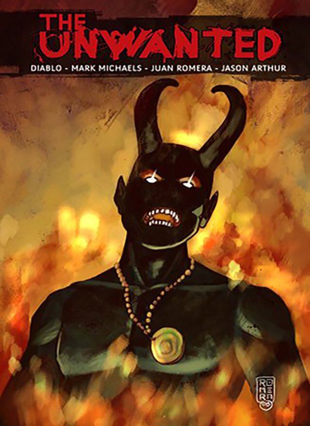 diablo_comics's tweet photo. The amazing cover illustration by Juan Romera for our hit horror graphic novel, “The Unwanted” - check it out, you’ll love this book! #horrorstories #horrorcomics #diablocomics #comics #theexorcist #scarybooks #demons https://t.co/pFw7khOVnK