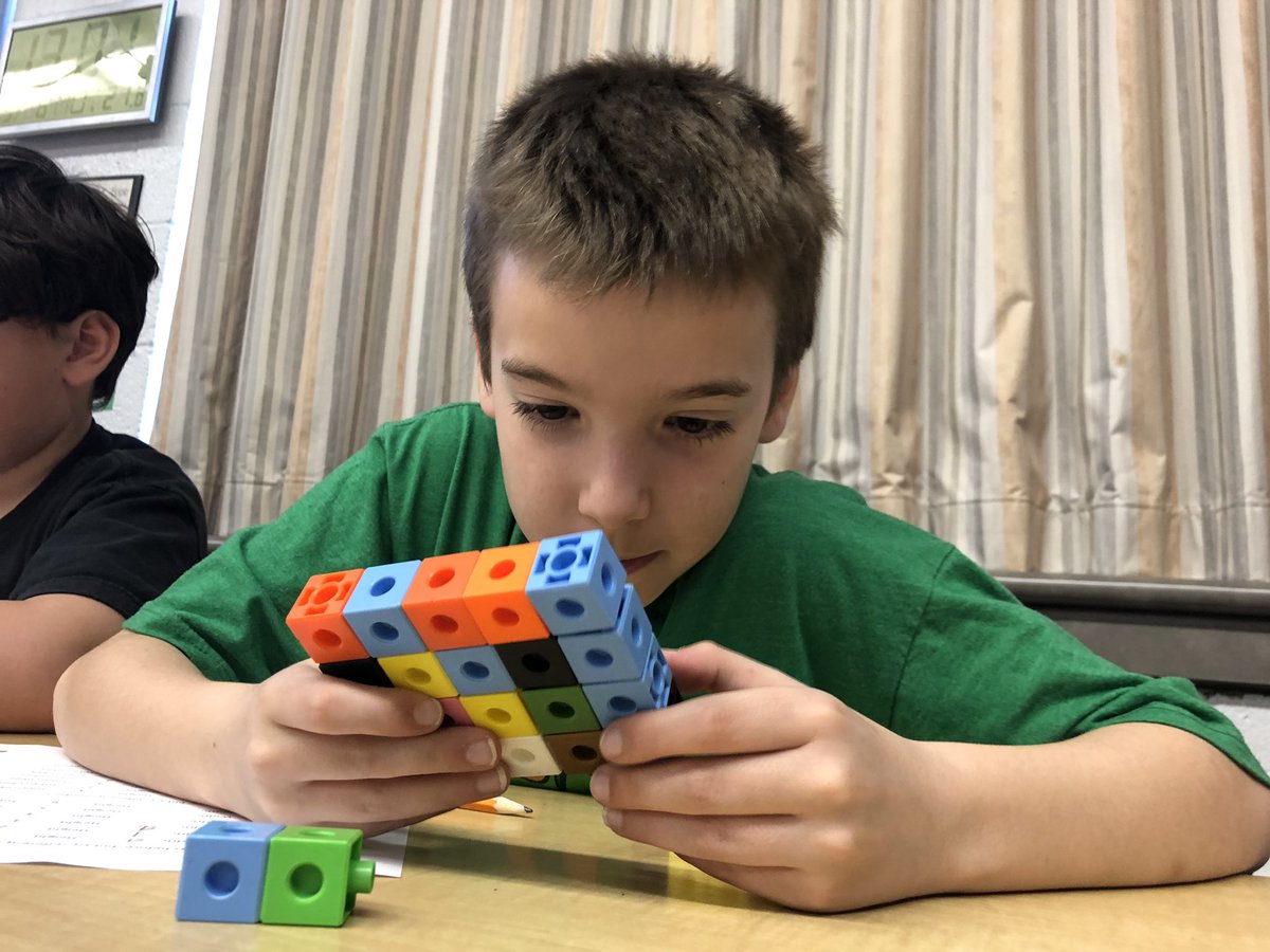 MrKSDyck's tweet image. Grade 5s @PortWellerPS investigating and building #RectangularPrisms with different dimensions using #SnapCubes. #WhatDoYouNotice? #Investigation #Volume without using the word #Volume. @MarkChubb3 @TeatherBoard