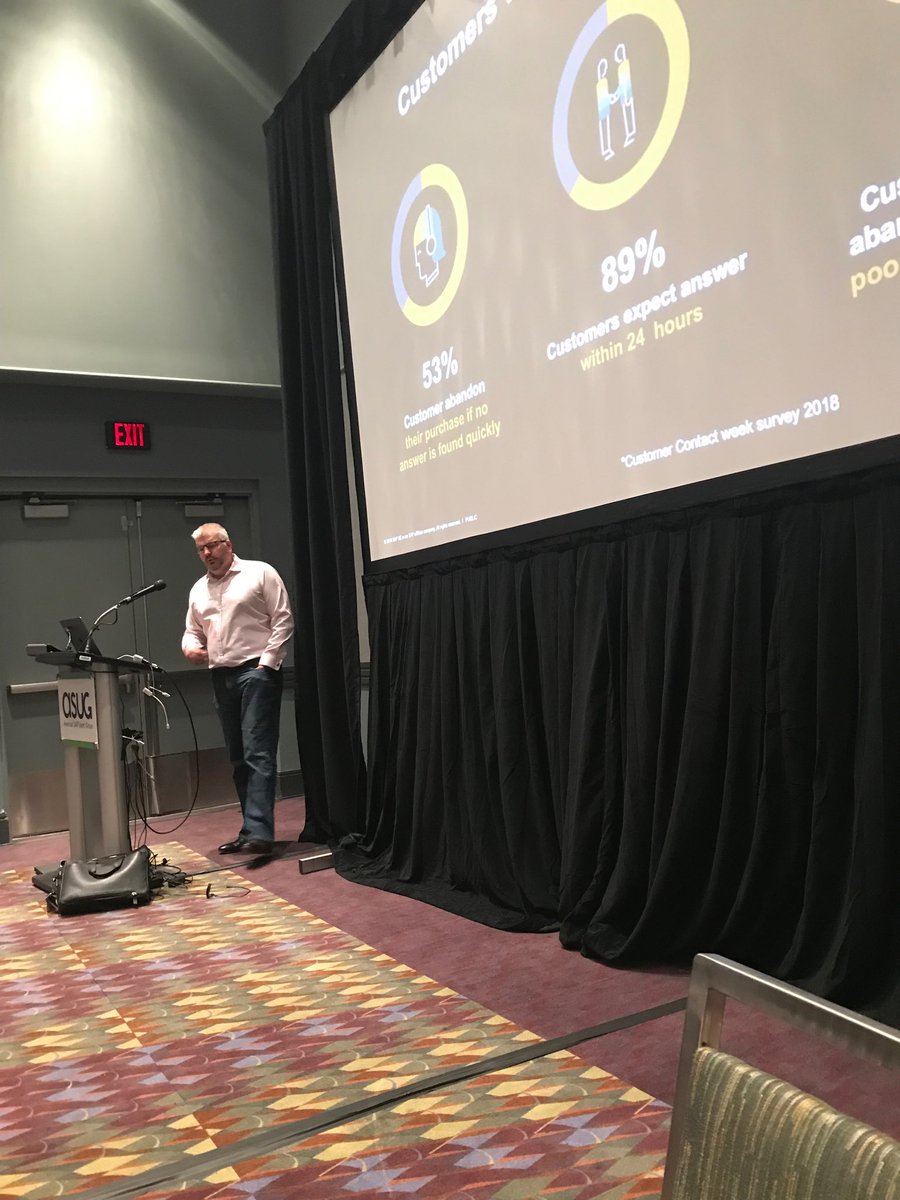 ⁦<a href="/JohnHeald72/">john heald</a>⁩  sharing the cloud service Visio and strategy #CX  #cxlive #ASUG2019 #SAPCXLive
