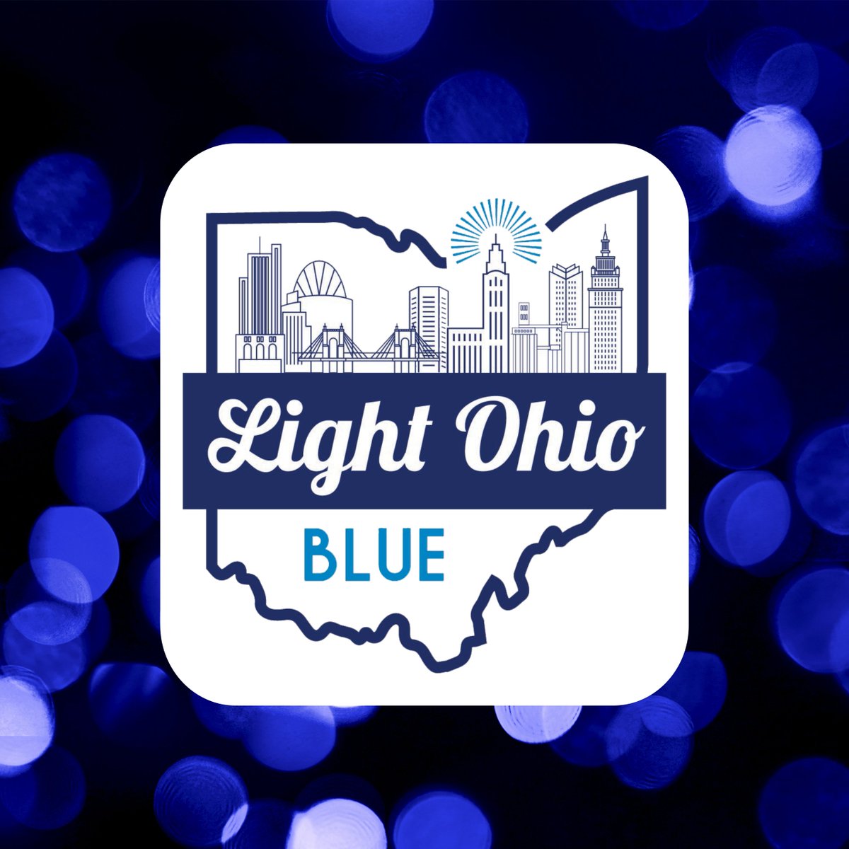OSHP's tweet image. Light Ohio Blue is a campaign to show support to the law enforcement personnel who protect our communities and a way to honor and pay respect to the officers who have paid the ultimate sacrifice. #LightOhioBlue