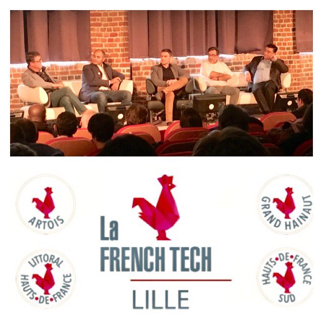 Suite à la labellisation #FrenchTech des 5 Mousquetaires des #HautsdeFrance, les présidents sur scène, ensemble ! 
Bravo aux entrepreneurs, partenaires, territoires... 
C’est ensemble que nous réussirons à stimuler l’entreprenariat et l’innovation.