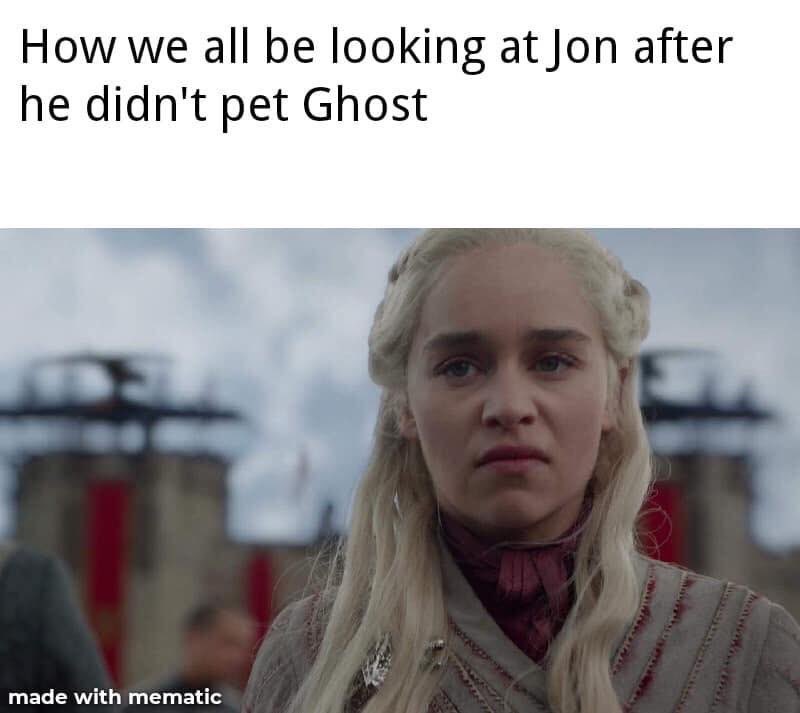 That good doggo deserved a good cuddle before goodbyes 😩 #GameofThrones