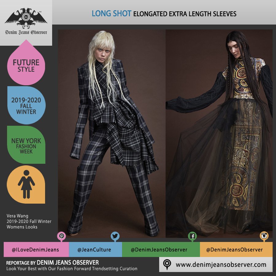FashionWeekDJO's tweet image. bit.ly/vera-wang-2019… Vera Wang 2019-2020 Fall Autumn Winter Womens #VeraWang #extralength #elongatedsleeves #longsleeves #extralong #pantsuit #plaid #check #knit #sweater #knitwear #tulle #NYFW #NewYorkFashionWeek #FW19 #AW19 #FallWinter #style #trendsetter #fashionforward