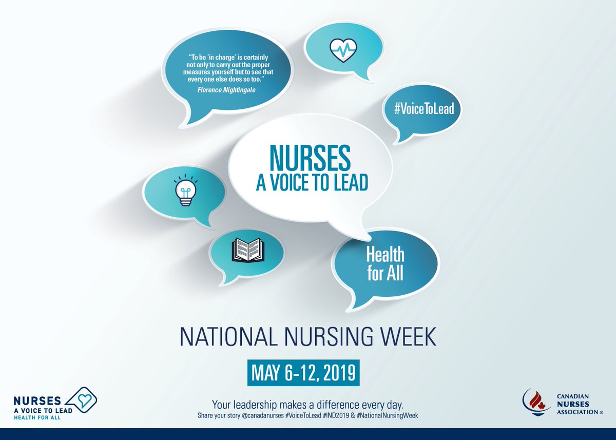 WorktoWellness's tweet photo. Happy National Nursing Week! Thank you to all the #nurses who help bring #health and healing to everyone! We are so grateful for everything you do! #VoicetoLead #IND2019 #NationalNursingWeek @canadanurses https://t.co/XDySSM7J9I