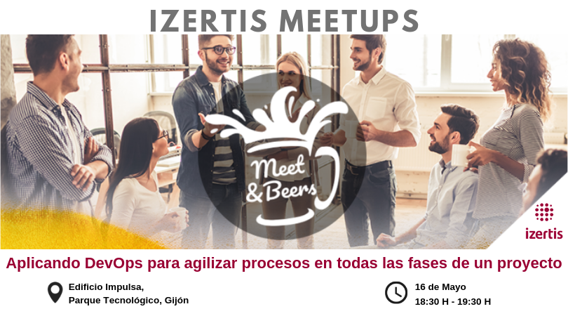 IZERTIS's tweet photo. ¡Ya falta menos para el Meetup "Aplicando DevOps para agilizar procesos en todas las fases de un proyecto" que celebraremos el próximo 16 de Mayo en el Parque Tecnológico de Gijón!
¡Puedes apuntarte aquí!:https://t.co/NEcK1BO70O
#izertismeetup #devops #meetupdevops https://t.co/XVdm2Eh3LG