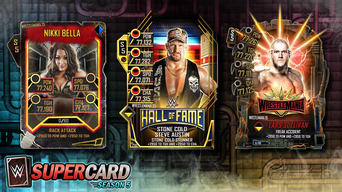 WWE SuperCard tweet media
