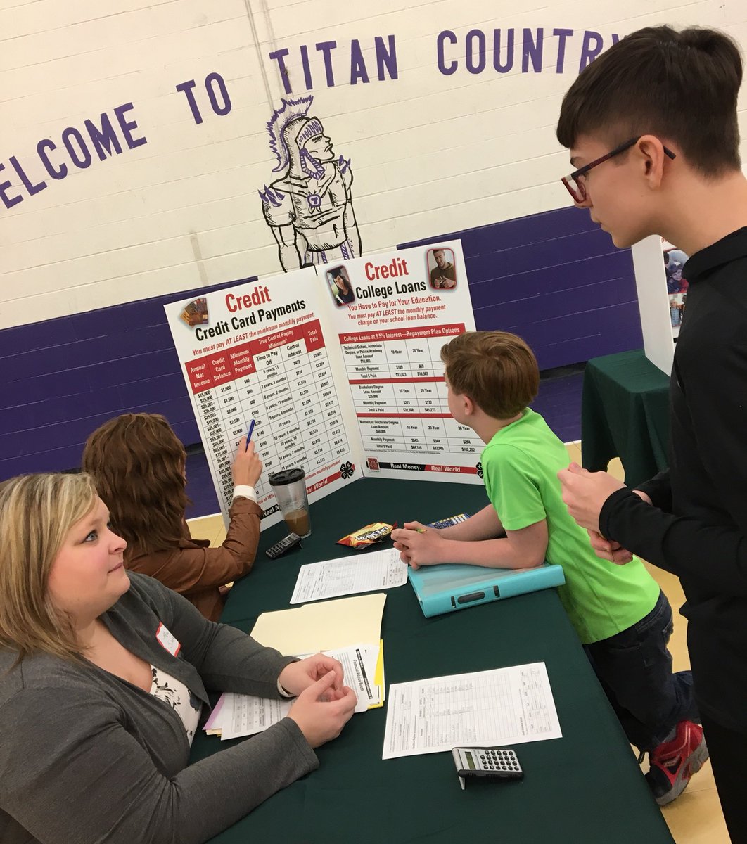 TriwayJH's tweet photo. It’s Career Week at TJHS. 7th graders participated in Real Money, Real World today. OSU Extension Office, local businesses and community volunteers helped students learn to live within a budget. #theTriwayDifference #TakingStepsToLeadership https://t.co/PUTmlWvPKl
