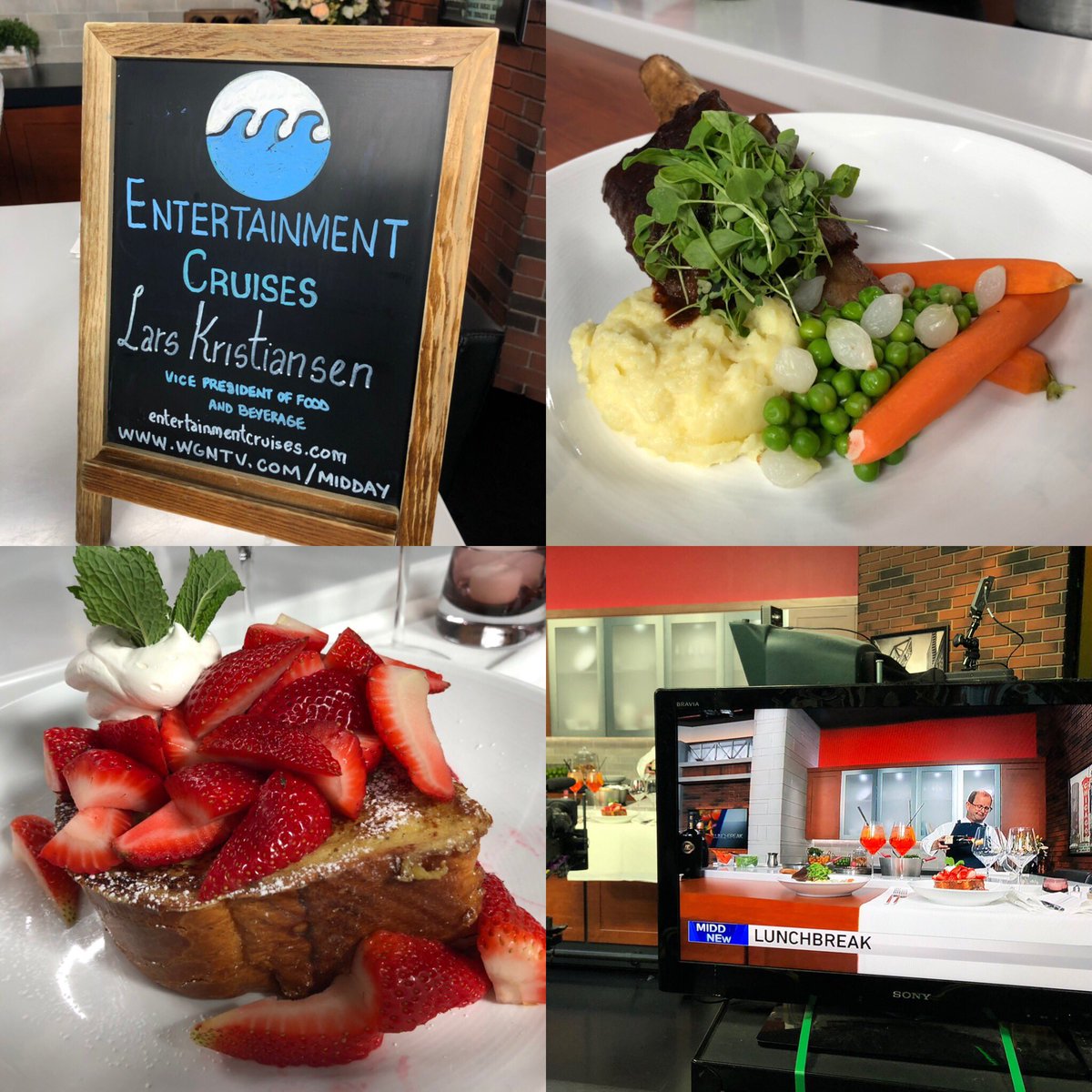 Short Ribs &amp; French Toast coming up NEXT on <a href="/wgnnews/">WGN TV News</a> #lunchbreak with <a href="/EntertainCruise/">EntertainmentCruises</a> #cruise <a href="/DinaBairWGN/">Dina Bair</a>