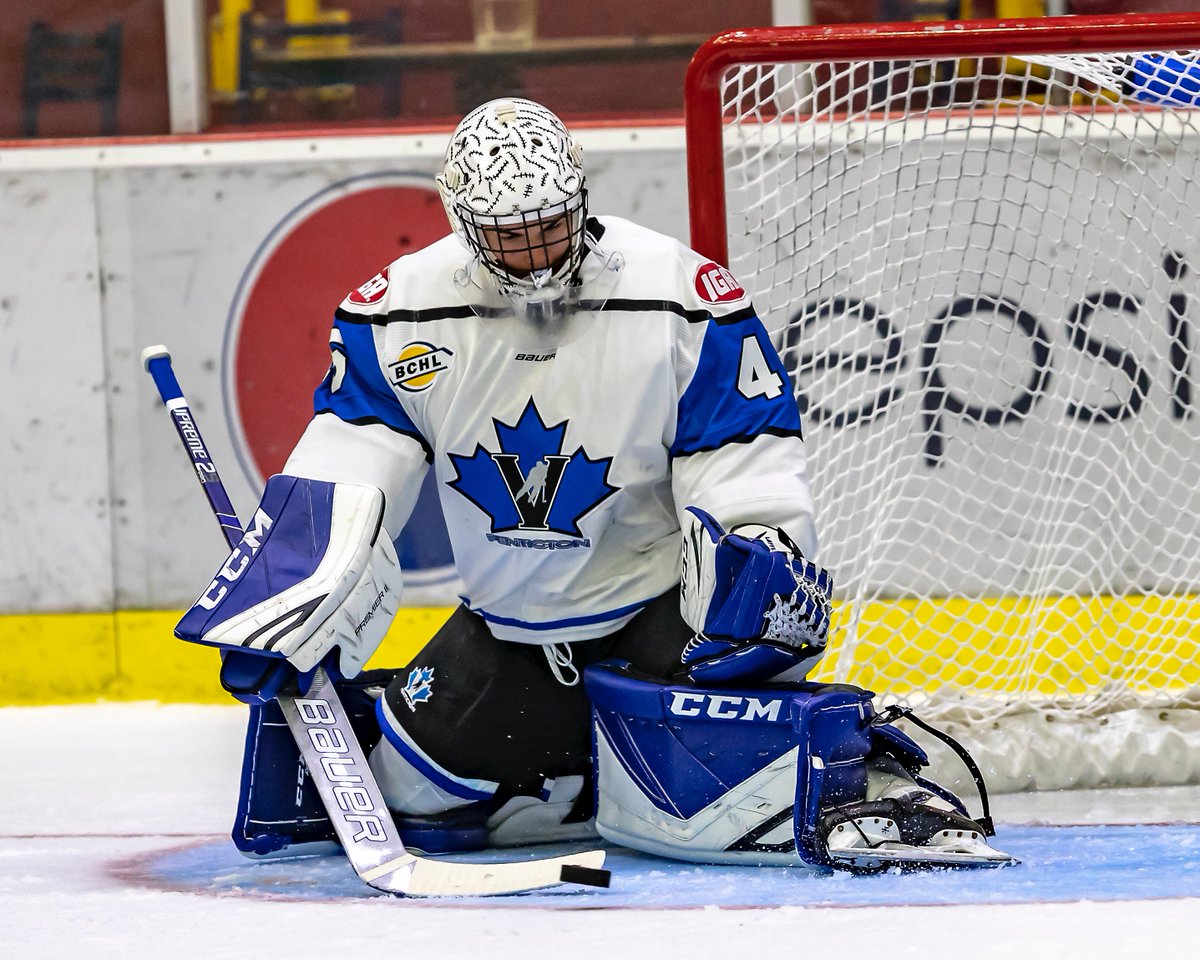 PentictonVees's tweet photo. NEWS: Jack LaFontaine (@jack_lafontaine) has been nominated for the CJHL's Top Goaltender award for the 2018-19 season.

Details: https://t.co/70EZT3nJnY

📸: Jack Murray https://t.co/txWiyeaQJp