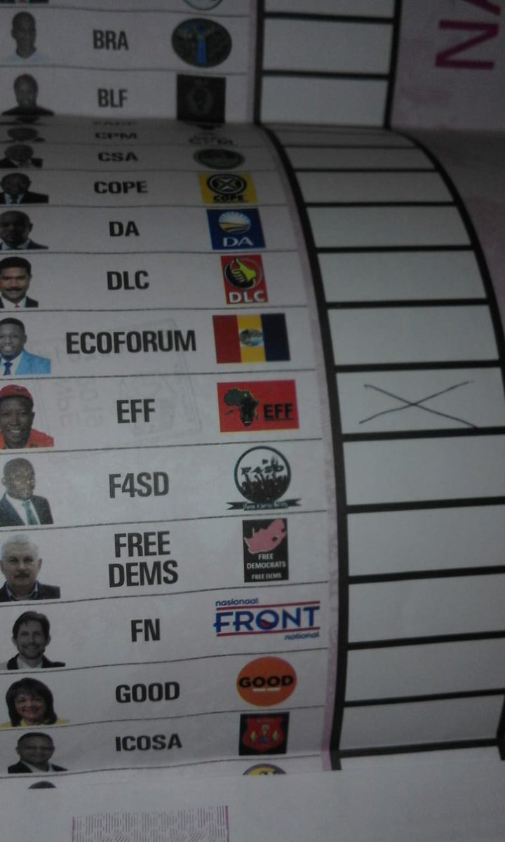 LindokuhleMaben's tweet photo. This is how you vote for @EFFSouthAfrica #IAmVotingEFF https://t.co/UyLguL7KYT