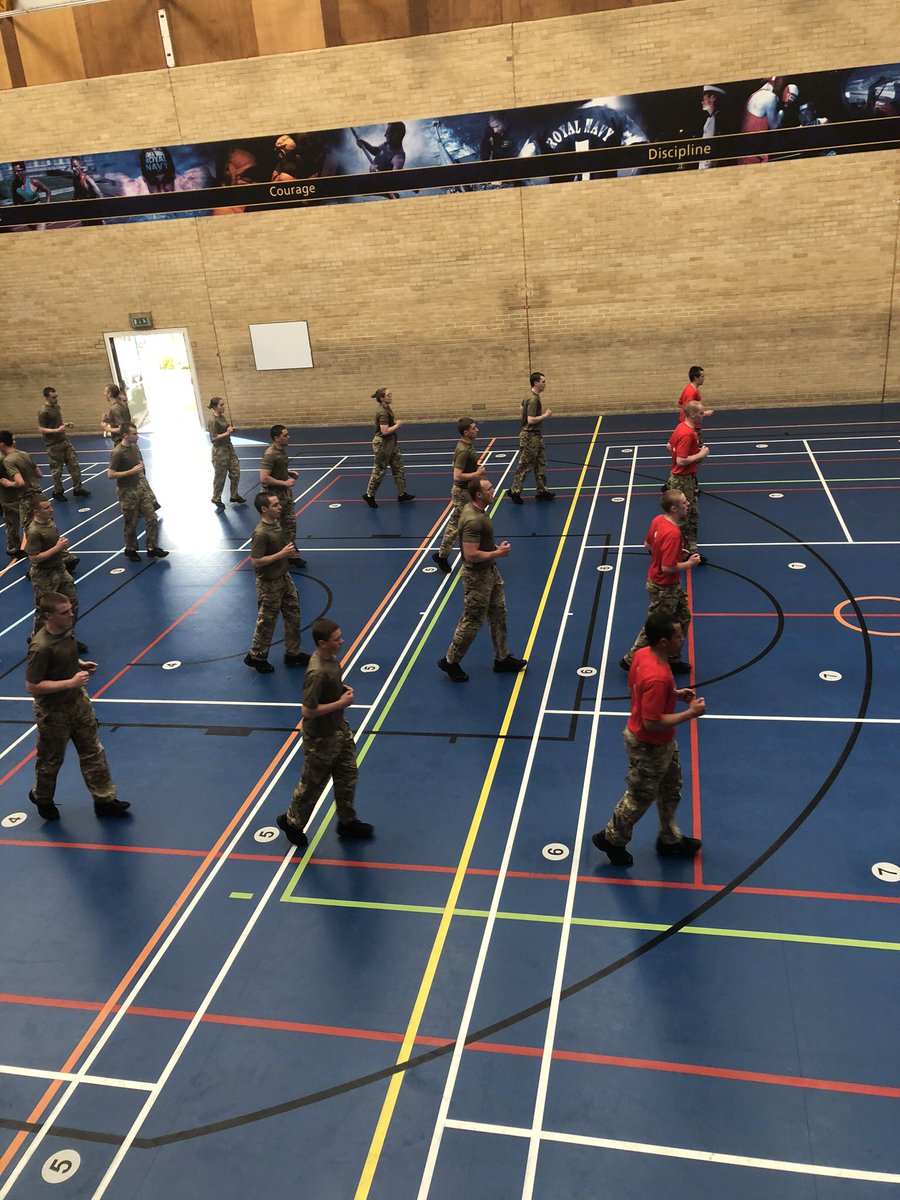 HMS_Raleigh's tweet photo. Week 10, day 1 and it’s the Initial Military Fitness pass-out for the #Cunningham34s.  Four sleeps to go.  @HMSSutherland #NAVYfit https://t.co/5FPPYBFDgr