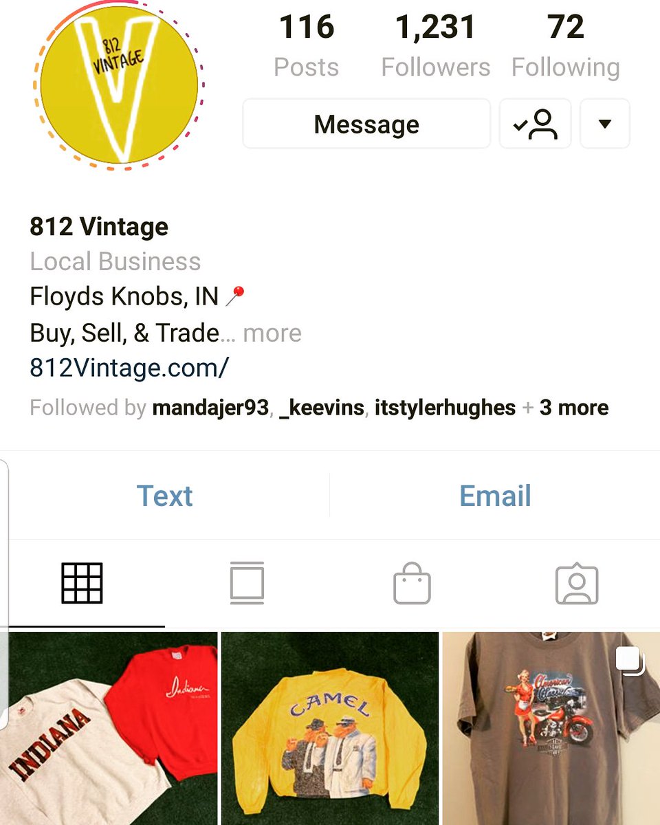 Ok everybody go check out 812vintage on IG great clothes for you old souls out there ha.