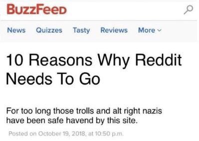 Lewstherin8's tweet photo. It seems Buzzfeed didnt learn from the last few times so its time to open the notebooks again. This time #RedditGate https://t.co/v34Tpphsid